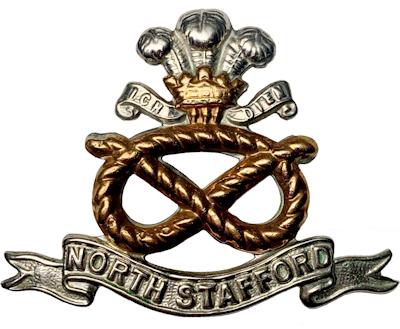 North Staffordshire cap badge